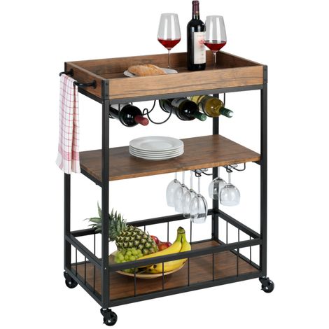 Carrello cucina bianco Casa con te – Manola Bazar